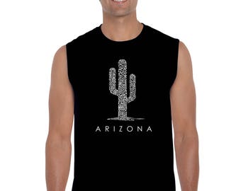 Men's Sleeveless Shirt - Created using Popular Arizona Cities