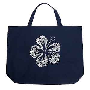 Large Tote Bag - Mahalo Created using the word Mahalo