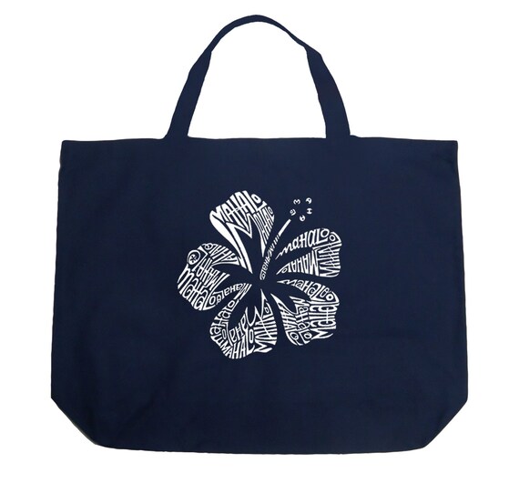 Large Tote Bag - Mahalo Created Using the Word Mahalo - Etsy