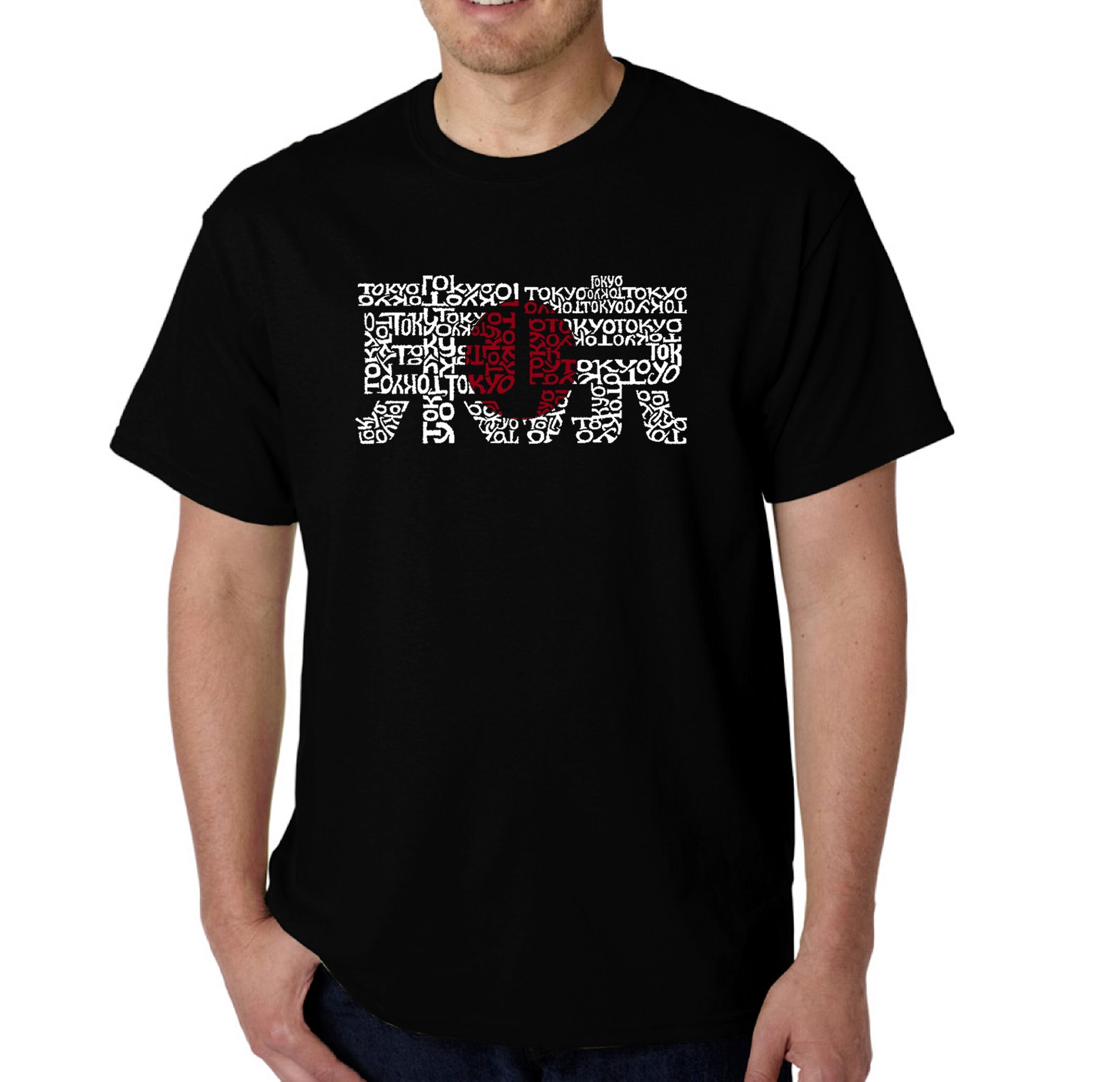 Men's Word Art T-shirt - Tokyo Sun - Etsy