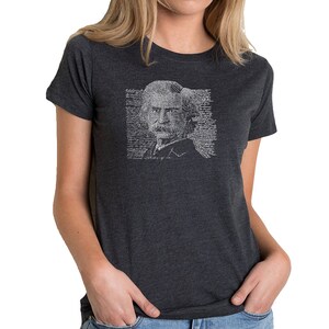 Women&#39;s Premium Blend Word Art T-shirt - Mark Twain