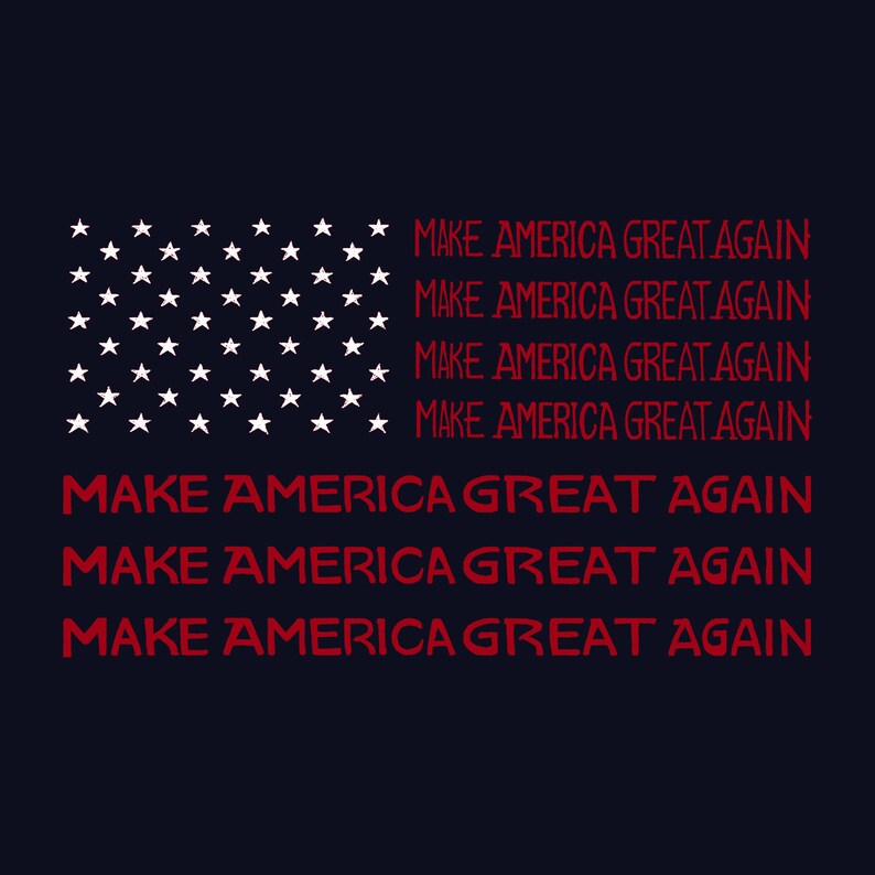 Drawstring Backpack Maga Flag