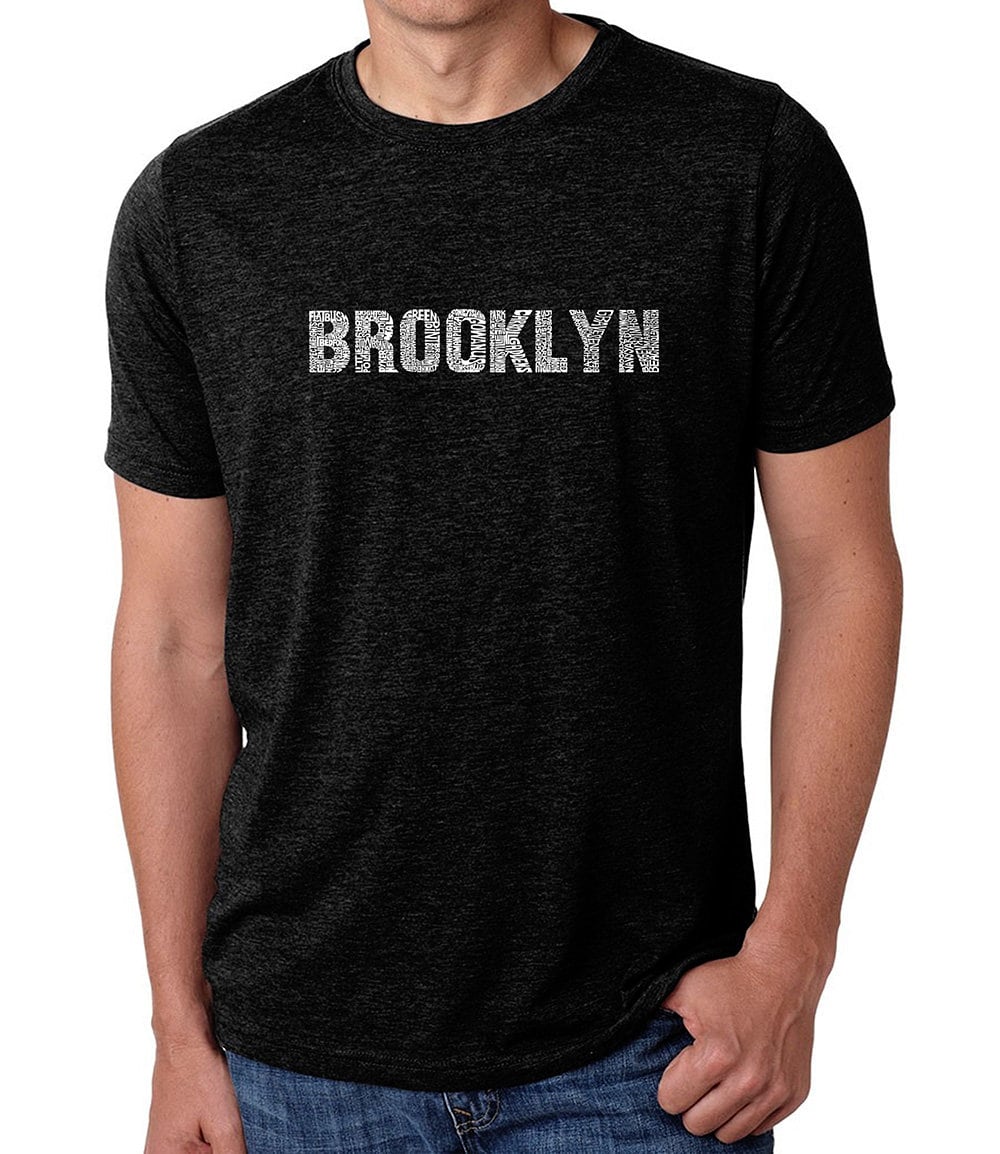 Men's Premium Blend Word Art T-shirt - Brooklyn Neighborhoods - Etsy