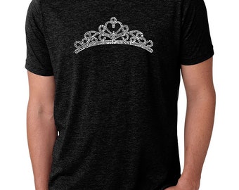 Men's Premium Blend Word Art T-shirt - Princess Tiara