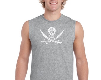 Men's Sleeveless Shirt - Lyrics To A Legendary Pirate Song