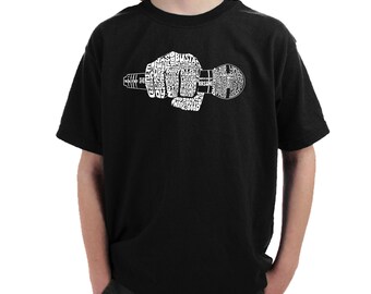 Boy's Word Art T-shirt -  90's Rappers