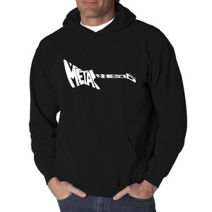 Men&#39;s Word Art Hooded Sweatshirt - Metal Head