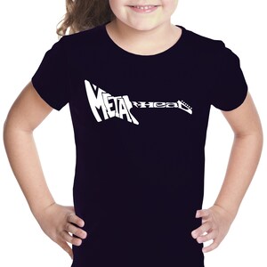 Girl&#39;s Word Art T-shirt - Metal Head