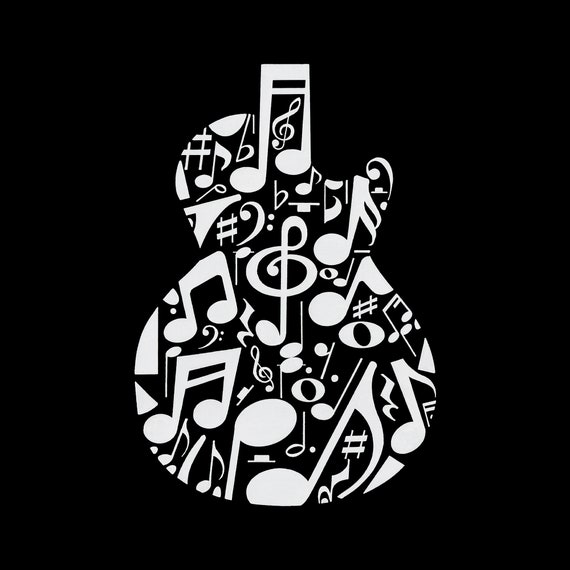 売れ筋商品|||エルエーポップアート カットソー トップス レディース Women's Music Notes Guitar Word Art Hooded Sweatshirt Black LA Pop Art Women's Word Art Hooded Sweatshirt - Music Note