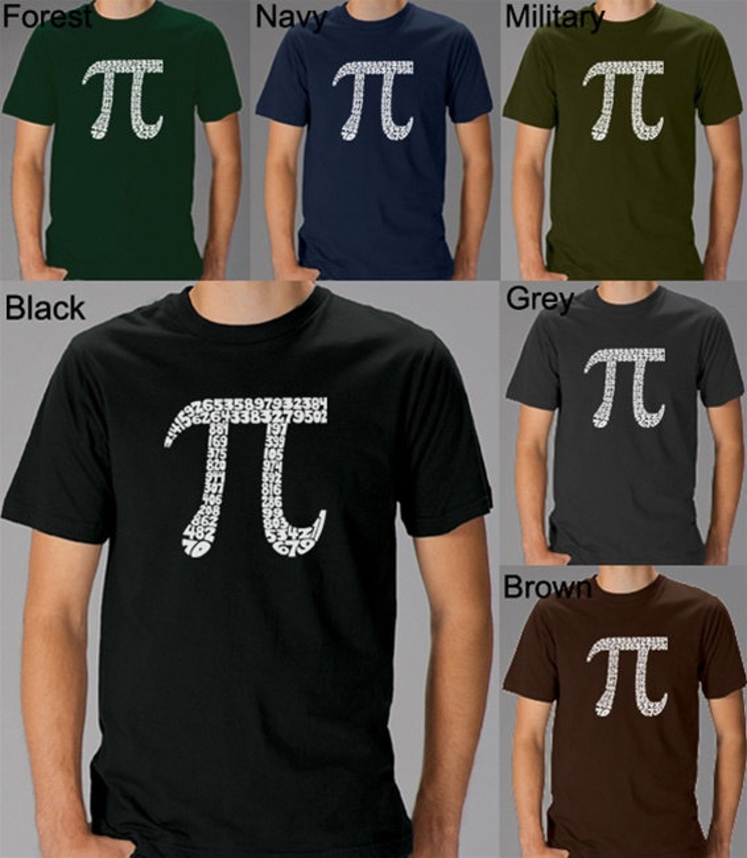 Men's Tshirt - Created Using the First 100 Digits of Pi - Etsy, image size:1080x1240