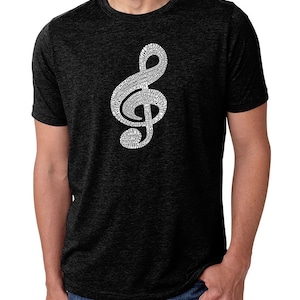 Men&#39;s Premium Blend Word Art T-shirt - Music Note