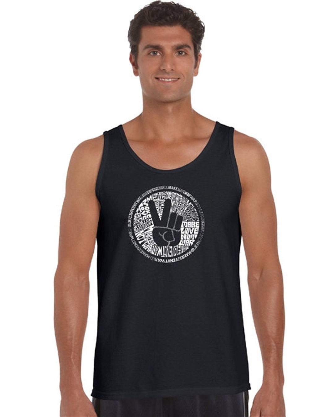 Men's Tank Top Make Love Not War - Etsy