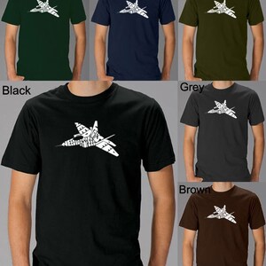 Men&#39;s T-shirt  - Fighter Jet created out of the words Need for Speed