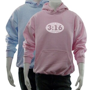Women&#39;s Hooded Sweatshirt - Created using the verse John 3:16