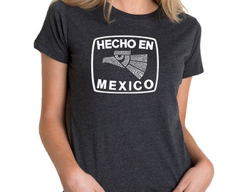 Women's Premium Blend Word Art T-shirt - Hecho En Mexico