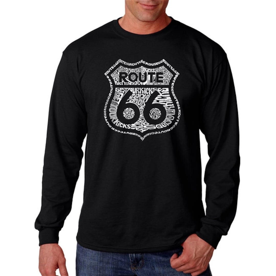Men's Long Sleeve T-shirt - Route 66 - Get Your Kicks - Etsy