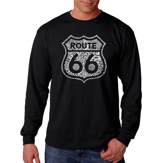 Men's Long Sleeve T-shirt - Route 66 - Get Your Kicks - Etsy