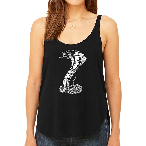 Women's Premium Word Art Flowy Tank Top - Tyles of Snakes