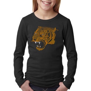 Girl&#39;s Word Art Long Sleeve T-Shirt - Beast Mode