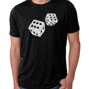 Funny Game Dicetiny T Shirts Another Day In Pair Of Dice Craps Casino  Letter Black Tshirts For Men Top Quality Casual Loose Tees-in T-Shirts from  Men's Clothing