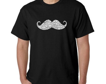 Men's T-shirt - Created out of different  Ways to Style a Moustache