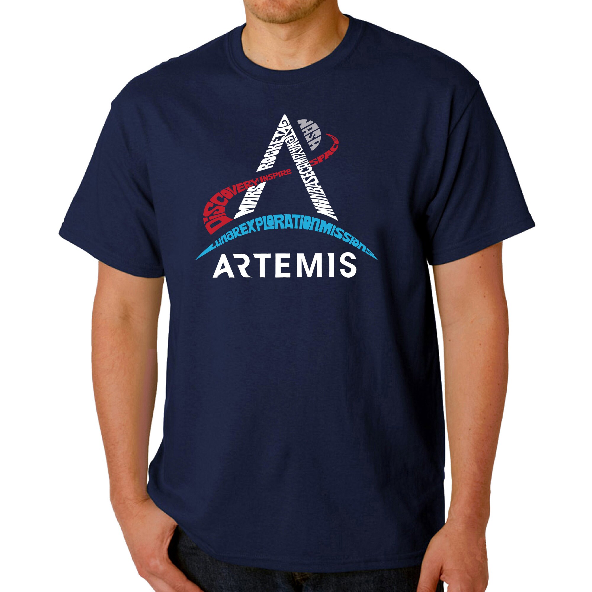 Men's Word Art T-shirt - NASA Artemis Logo - Etsy