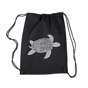 Drawstring Backpack - Turtle