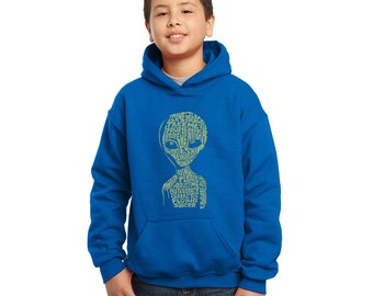 ★HOODHOOD★ Alien graphic overfit sweatshirt navy HOODHOOD）Alien Graphic Overfit Sweatshirt | 2color