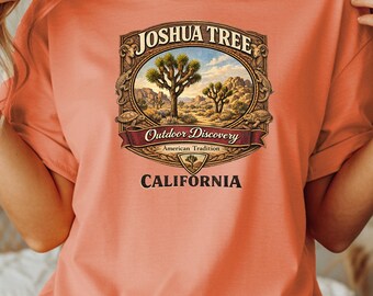 Joshua Tree National Park Design PNG, Vintage Desert Badge Graphic (Digital Download)