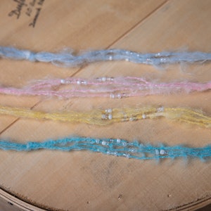 3 Strand Dainty Pearl Beaded Mohair Photography Prop Newborn tieback headband Baby Infant Delicate Prop Accessory Halo