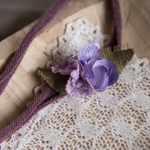 Newborn photography dainty flower tieback prop, adjustable to fit up to adults, headband
