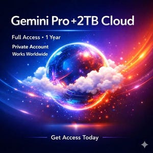 Gemini AI Pro + 2 To | 1 an | Compte privé | Mondial | Livraison instantanée