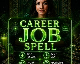 Powerful Job Spell, Fast Results, Same Day Casting, Traditional Witchcraft, Manifest Your Dream Job, Career & Abundance White Magic Ritual