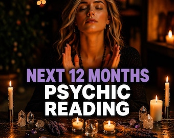 Next 12 Months Psychic Reading, Yearly Custom Tarot Reading, 12 Month Detailed Love & Career Reading, Future Prediction, Same Hour Report