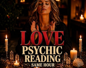 Same Hour Love Psychic Reading, Detailed In-Depth Love Tarot Reading, Twin Flame Soulmate, Medium Insights, Deep Soul Connection Guidance