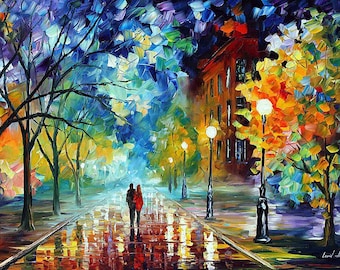 FRESCURA DEL FRÍO - Óleo sobre lienzo pintado a mano por Leonid Afremov Gallery