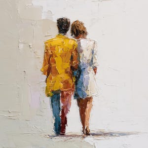 GENTLE COMPOSITION: Hand painted oil on canvas by Leonid Afremov Gallery