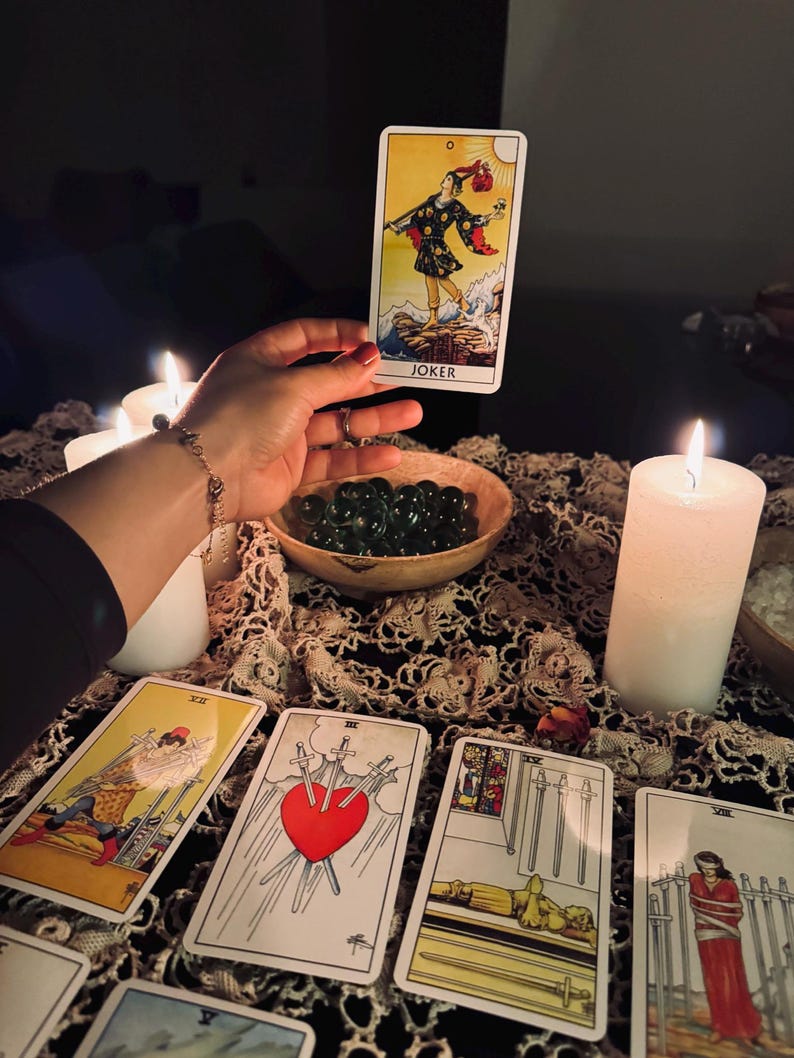 Elegant Etsy listing cover for an in-depth career and job tarot reading focused on same hour work insight, career path guidance, new job opportunities, professional clarity, and spiritual guidance for future work decisions.