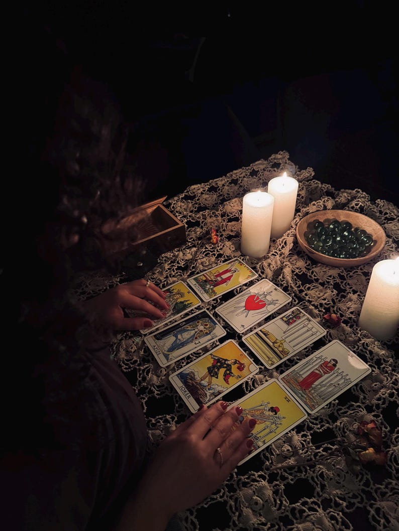 Elegant Etsy listing cover for an in-depth career and job tarot reading focused on same hour work insight, career path guidance, new job opportunities, professional clarity, and spiritual guidance for future work decisions.