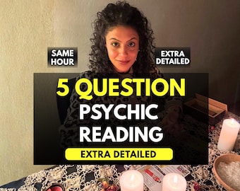 Same Hour 5 Question Psychic Reading, Accurate Love & Psychic Insights, Psychic Medium Insight, Love Tarot Reading