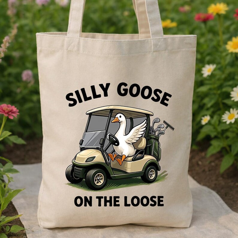 Silly Goose Racing Silly Goose Golf PNG, Funny Goose Golfer PNG, Golf Cart Duck PNG, Golf ...
