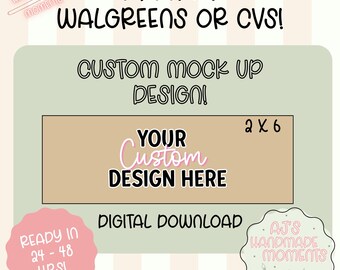 Custom Birthday Banner Design Printable | Personalized Party Banner | Digital Banner for Walgreens, CVS, Walmart, Staples Printing | 2x6