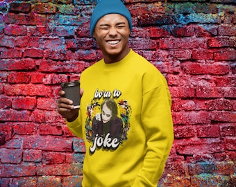 Sudadera universitaria del Joker "nacido para bromear"
