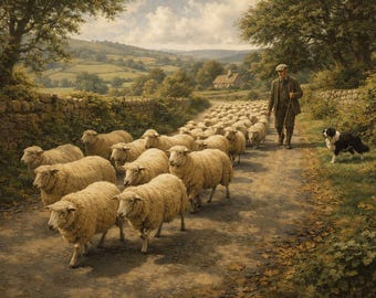 Pecore che attraversano la strada di campagna