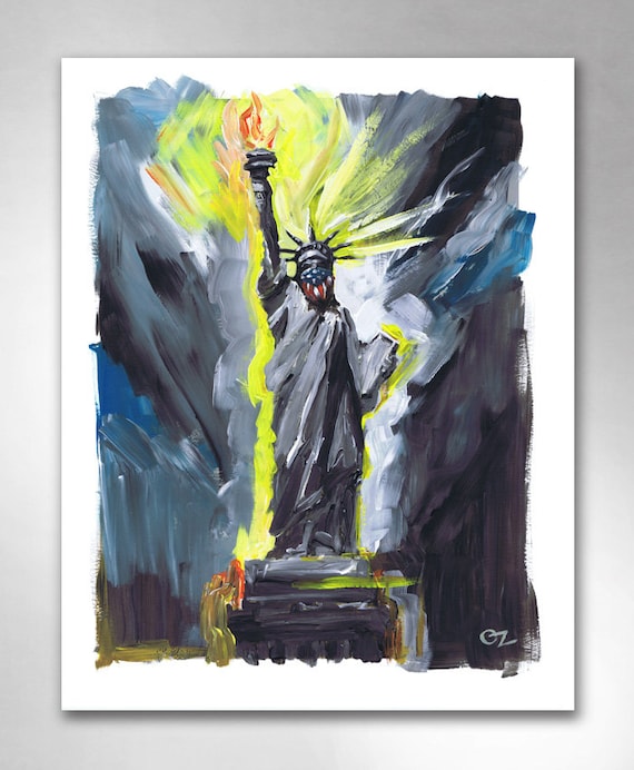 LIBERTY OUTLAW Open Edition American Art Print 11x14 by Rob Ozborne