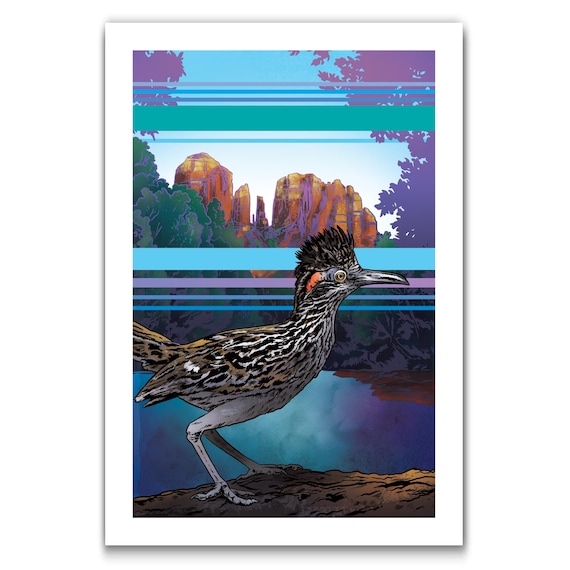THE ROADRUNNER - 13x19 Art Print by Rob Ozborne