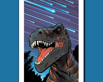 TYRANNOSAURUS REX - Dinosaur Art Collection - 13x19 Art Print by Rob Ozborne