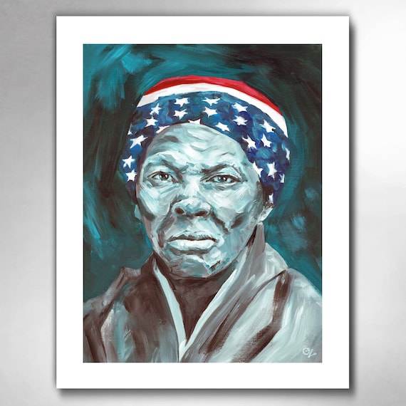 Harriet Tubman - Underground Railroad Hero - American Painting 11x14 Art Print by Rob Ozborne