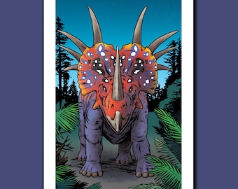 STYRACOSAURUS - Dinosaur Art Collection - 13x19 Art Print by Rob Ozborne