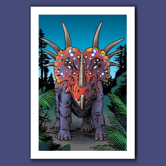 STYRACOSAURUS - Dinosaur Art Collection - 13x19 Art Print by Rob Ozborne